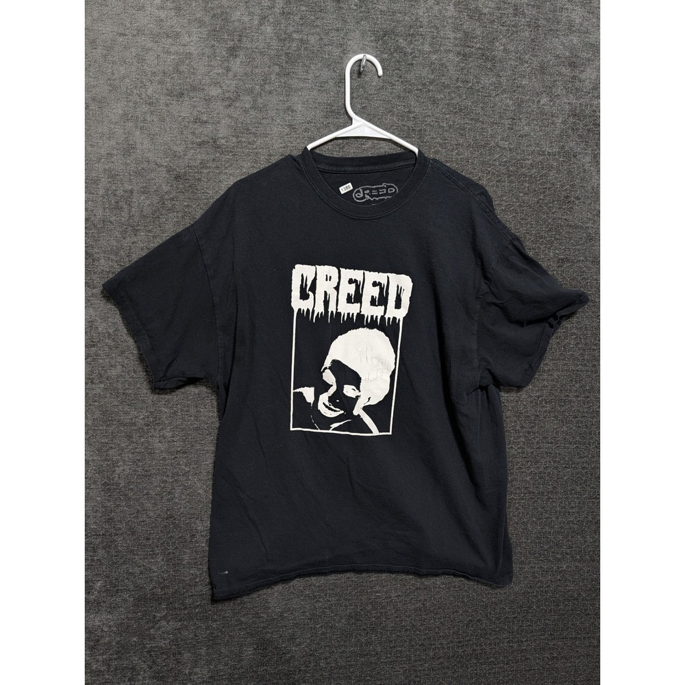 Creed Band T-Shirt Mens XL Black Graphic Short Sleeve Rock Tee 1380